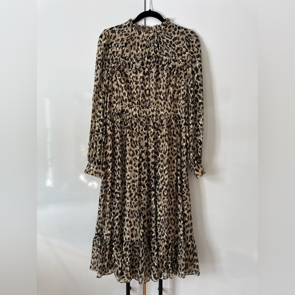 kate spade Animal Print Long Sleeve Dress
